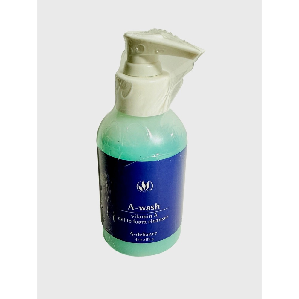 Serious Skin Care New A-Wash Vitamin A Gel to Foam Cleanser A-defiance 4oz New